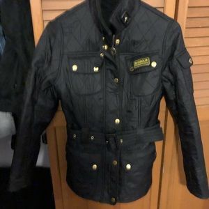 Barbour international belted jacket, 6